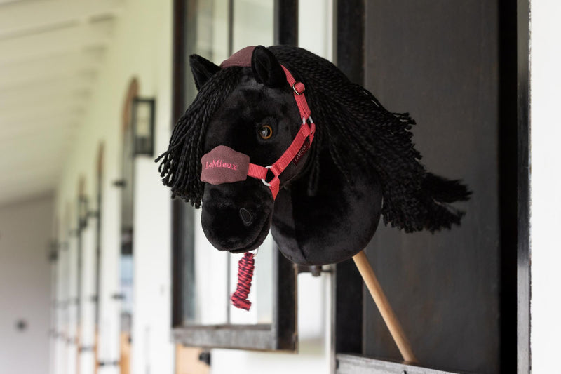 Indlæs billede i Gallery Viewer, AW25 LM Hobby Horse Vogue Headcollar &amp; Leadrope Cranberry
