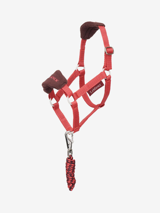 AW25 LM Hobby Horse Vogue Headcollar & Leadrope Cranberry