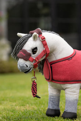 AW25 LM Toy Pony Vogue Headcollar & Leadrope Cranberry