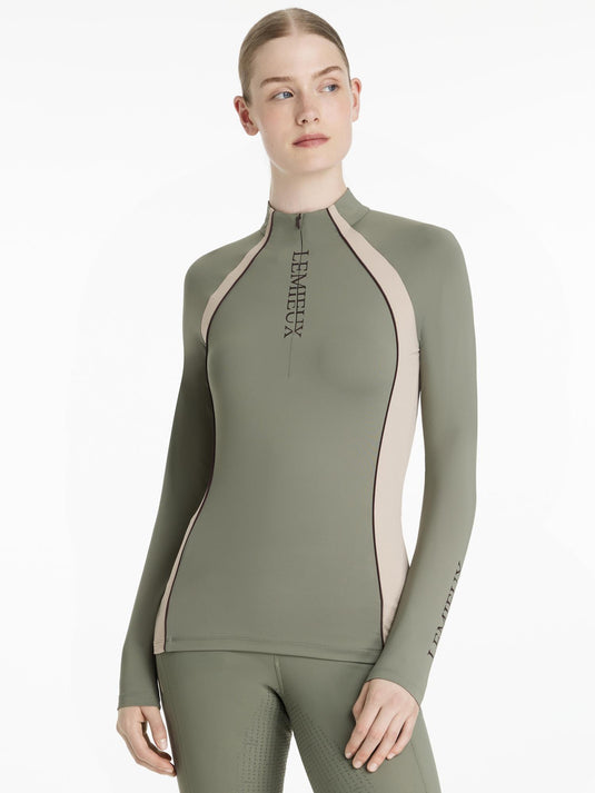 AW25 LM Philippa Mesh Base Layer Rosemary
