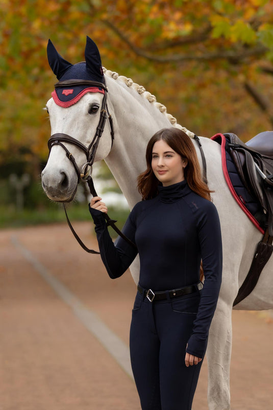 AW25 LM Sara Snood Base Layer Navy