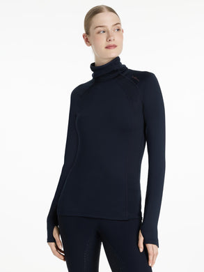 AW25 LM Sara Snood Base Layer Navy