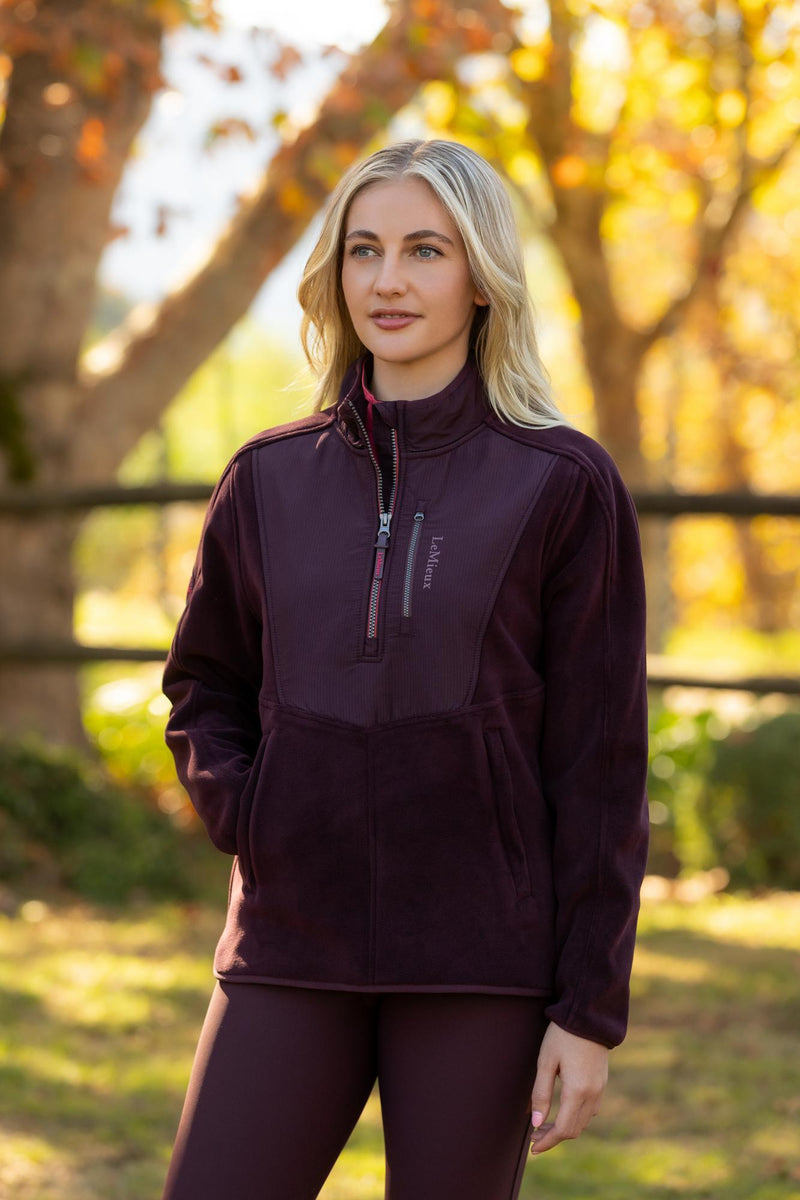 Indlæs billede i Gallery Viewer, AW25 LM Clara Hybrid Fleece Damson

