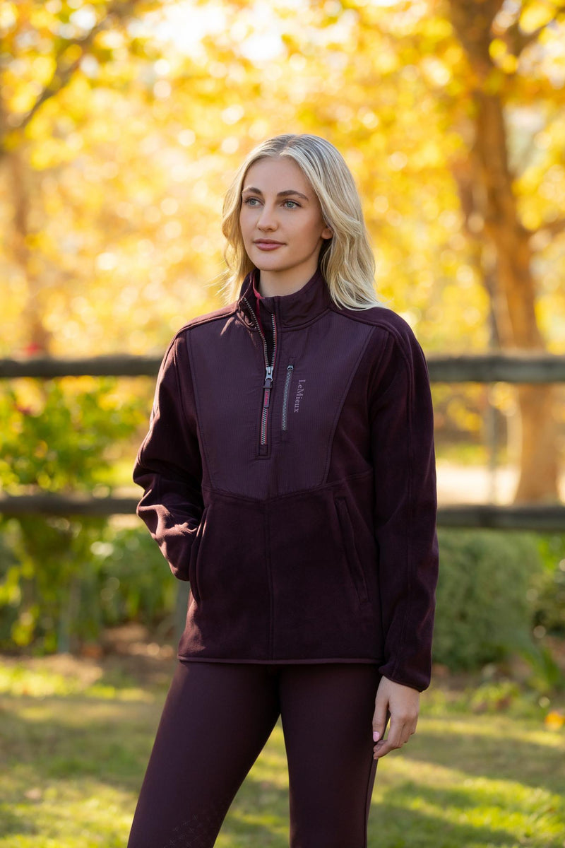 Indlæs billede i Gallery Viewer, AW25 LM Clara Hybrid Fleece Damson
