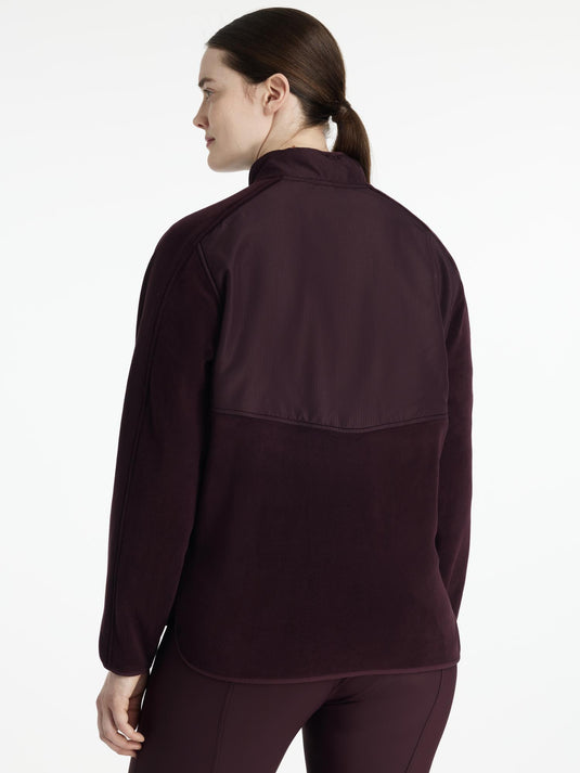 AW25 LM Clara Hybrid Fleece Damson