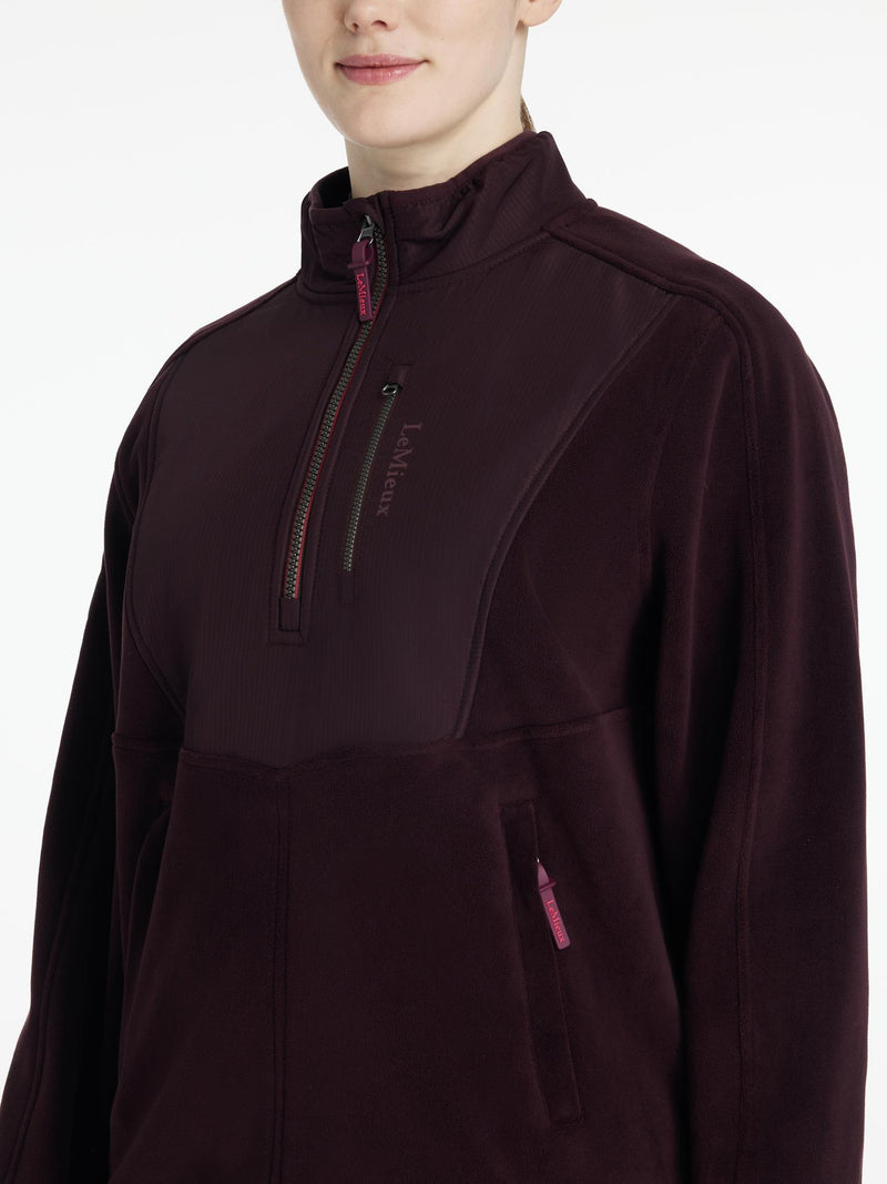 Indlæs billede i Gallery Viewer, AW25 LM Clara Hybrid Fleece Damson
