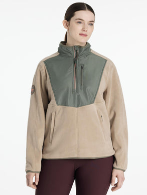 AW25 LM Clara Hybrid Fleece Rosemary