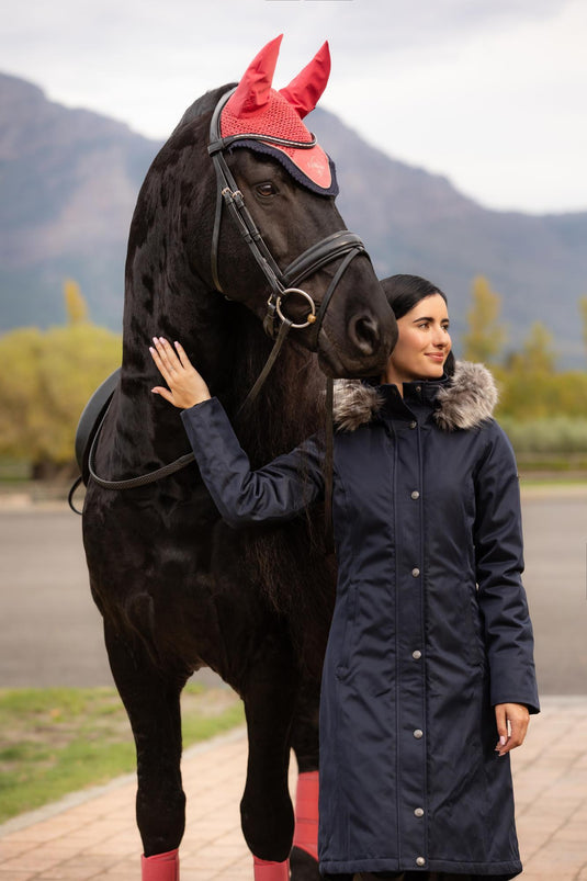 AW25 LM Anya Waterproof Riding Coat Navy