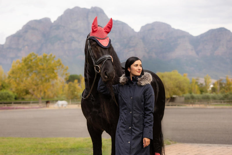Indlæs billede i Gallery Viewer, AW25 LM Anya Waterproof Riding Coat Navy
