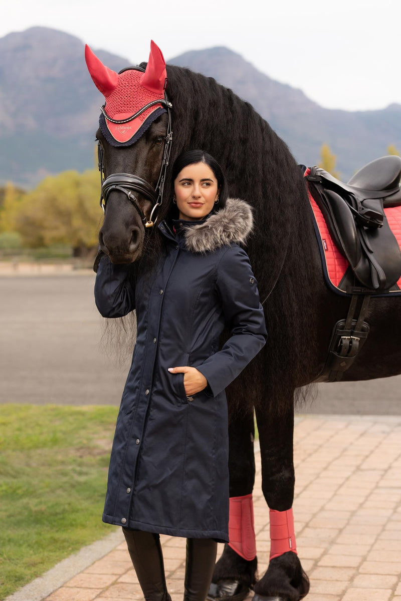 Indlæs billede i Gallery Viewer, AW25 LM Anya Waterproof Riding Coat Navy
