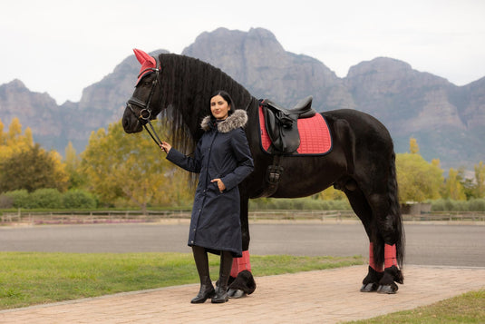 AW25 LM Anya Waterproof Riding Coat Navy