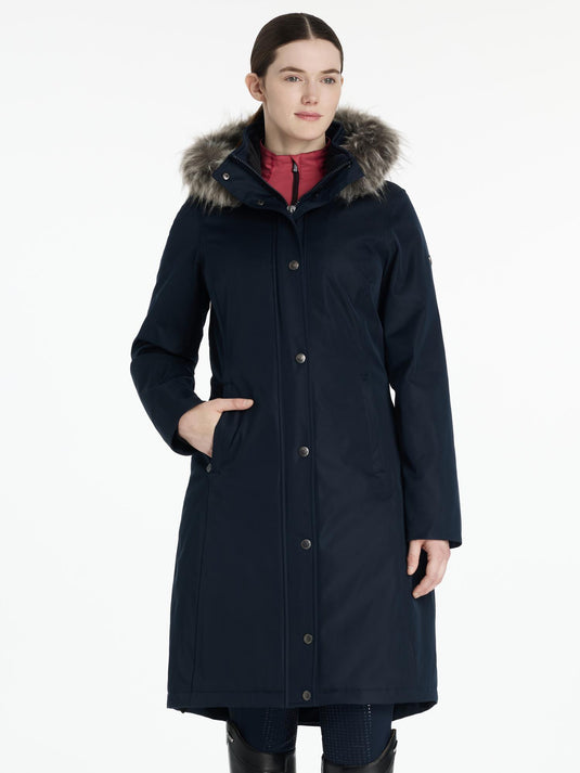 AW25 LM Anya Waterproof Riding Coat Navy