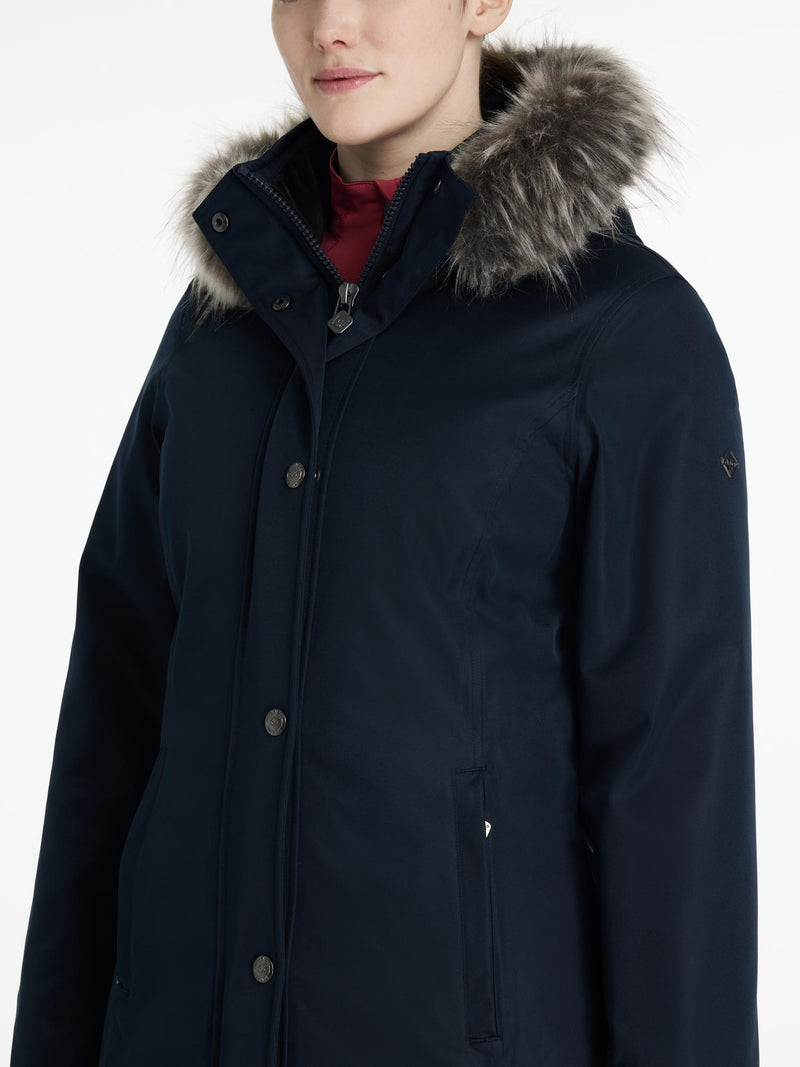 Indlæs billede i Gallery Viewer, AW25 LM Anya Waterproof Riding Coat Navy
