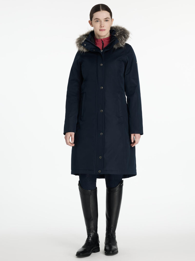 Indlæs billede i Gallery Viewer, AW25 LM Anya Waterproof Riding Coat Navy
