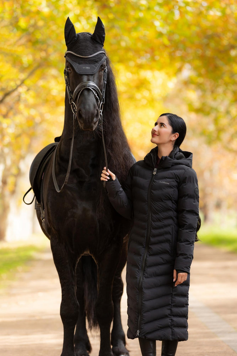 Indlæs billede i Gallery Viewer, AW25 LM Hayley Water Resistant Longline Puffer Coat Black
