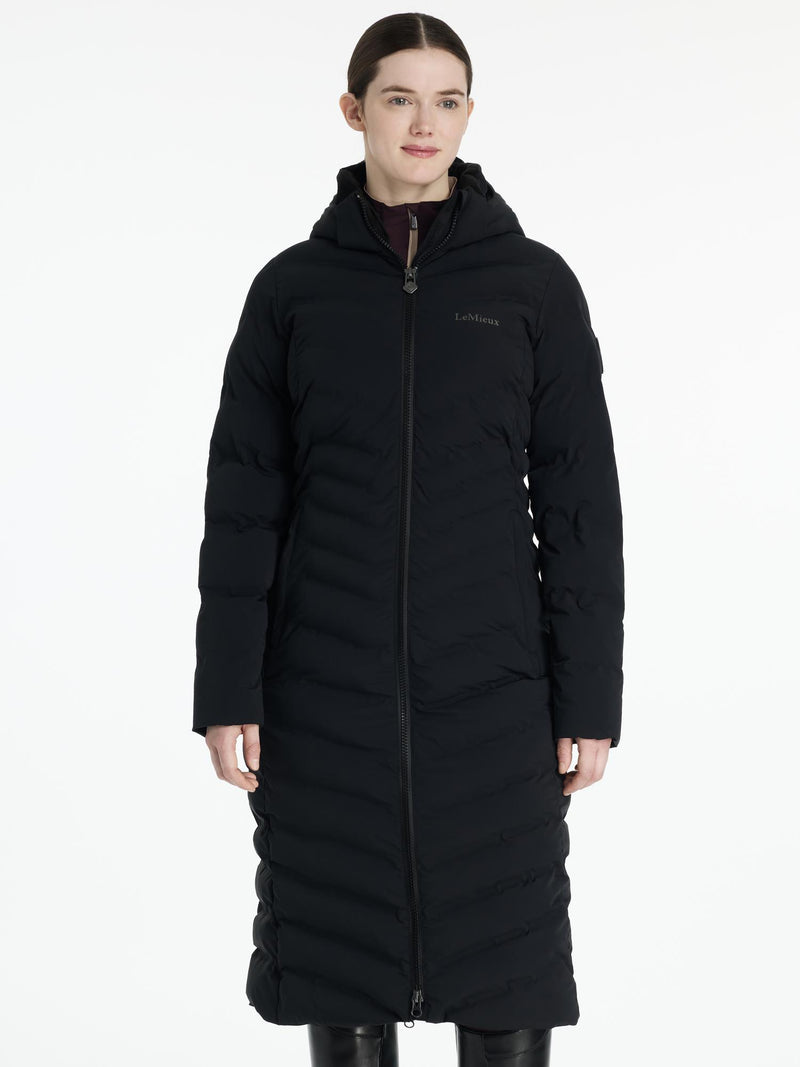 Indlæs billede i Gallery Viewer, AW25 LM Hayley Water Resistant Longline Puffer Coat Black
