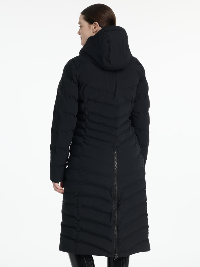 Indlæs billede i Gallery Viewer, AW25 LM Hayley Water Resistant Longline Puffer Coat Black
