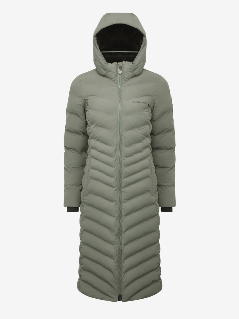 Indlæs billede i Gallery Viewer, AW25 LM Hayley Water Resistant Longline Puffer Coat Rosemary

