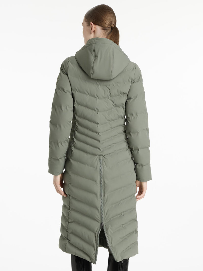 Indlæs billede i Gallery Viewer, AW25 LM Hayley Water Resistant Longline Puffer Coat Rosemary
