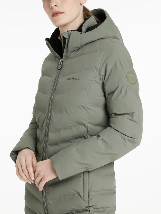 AW25 LM Hayley Water Resistant Longline Puffer Coat Rosemary