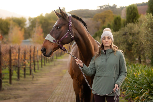 AW25 LM Phoebe Half Zip Waterproof Anorak Rosemary