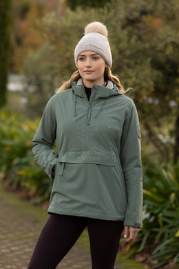 AW25 LM Phoebe Half Zip Waterproof Anorak Rosemary