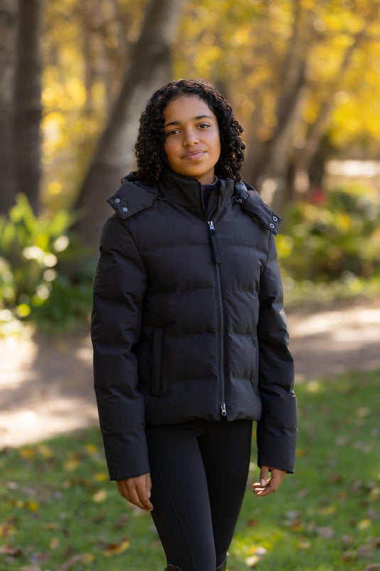 AW25 LM Young Rider Daisy Waterproof Coat Black