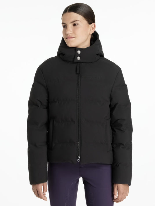AW25 LM Young Rider Daisy Waterproof Coat Black