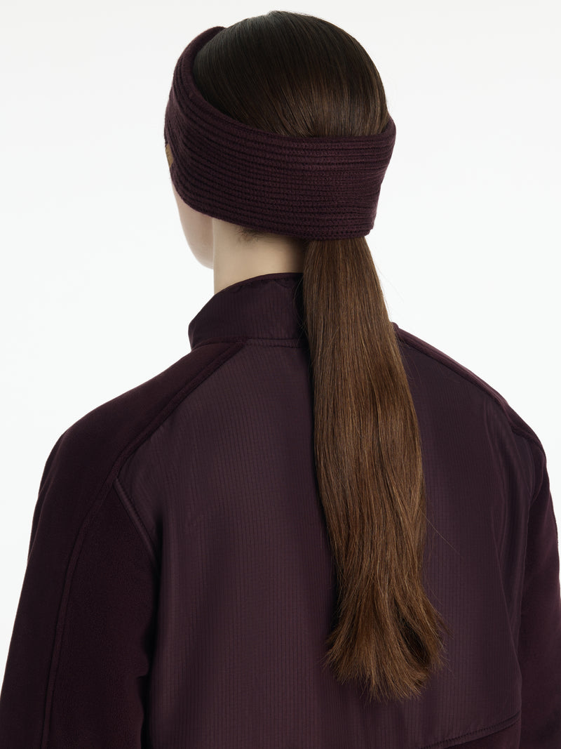 Indlæs billede i Gallery Viewer, AW25 LM Clara Rib Knot Headband Damson
