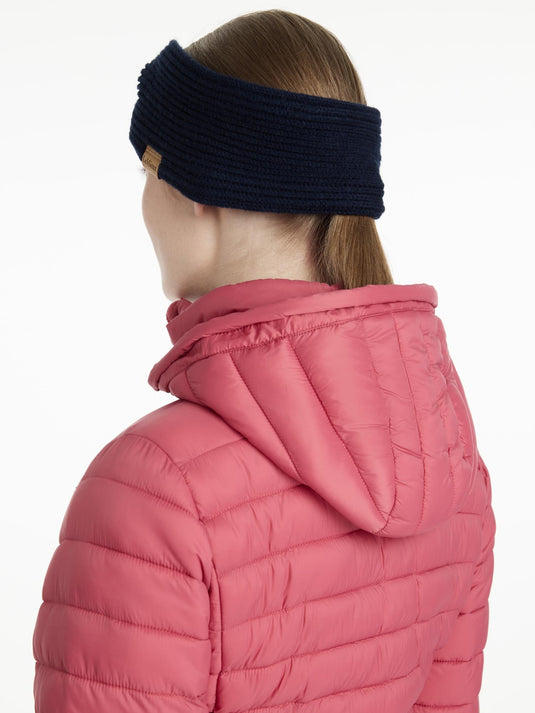 AW25 LM Clara Rib Knot Headband Navy