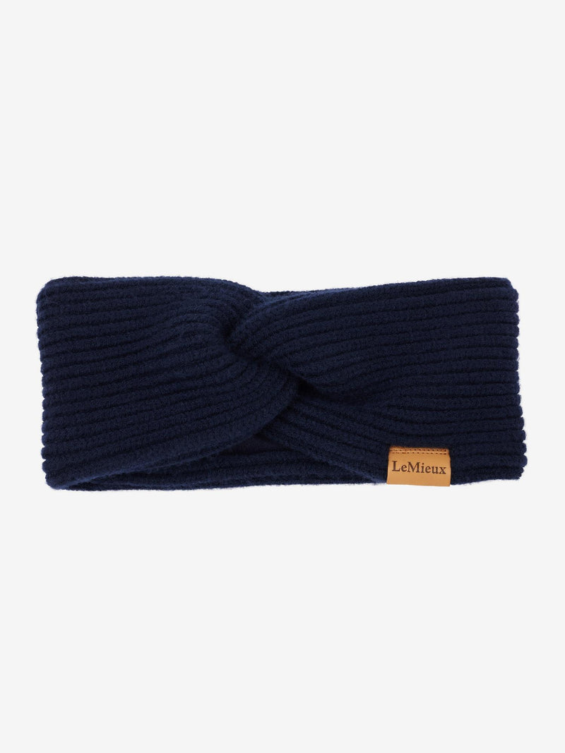 Indlæs billede i Gallery Viewer, AW25 LM Clara Rib Knot Headband Navy
