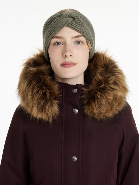 AW25 LM Clara Rib Knot Headband Rosemary