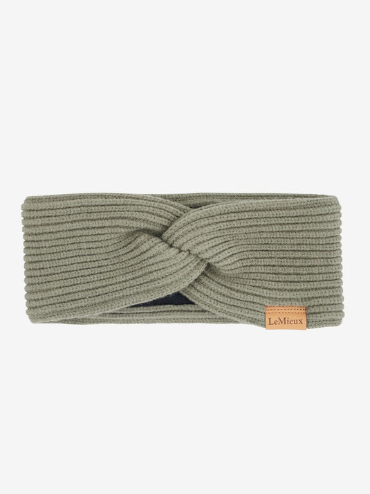 AW25 LM Clara Rib Knot Headband Rosemary