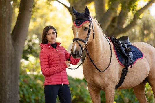 AW25 LM Young Rider Ruby Puffer Jacket Cranberry