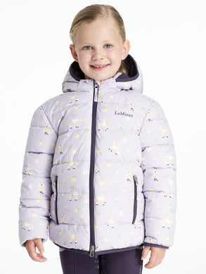 AW25 LM Mini Printed Lilo Puffer Jacket Lilac