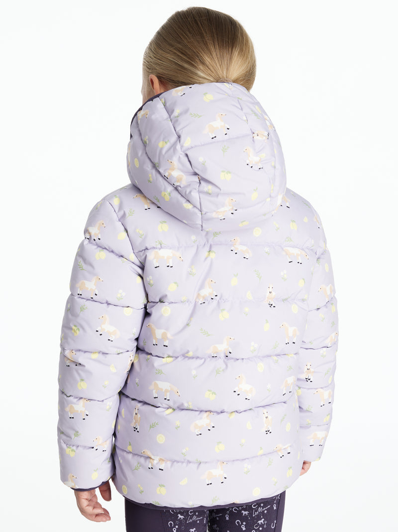 Indlæs billede i Gallery Viewer, AW25 LM Mini Printed Lilo Puffer Jacket Lilac
