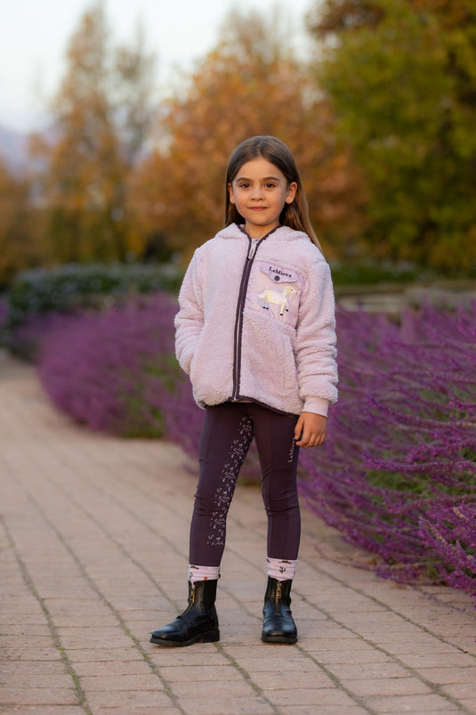 AW25 LM Mini Teagan Lemon Fleece Lilac