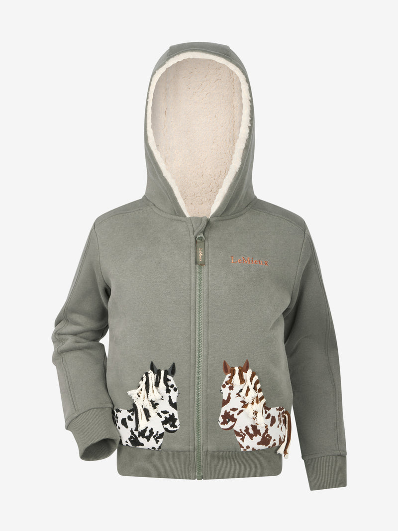 Indlæs billede i Gallery Viewer, AW25 LM Mini Charlie Pony Hoodie Rosemary
