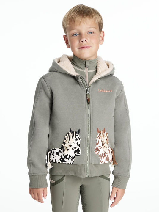 AW25 LM Mini Charlie Pony Hoodie Rosemary