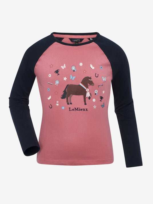 AW25 LM Mini Jamie Chancer Long Sleeve Top Cranberry