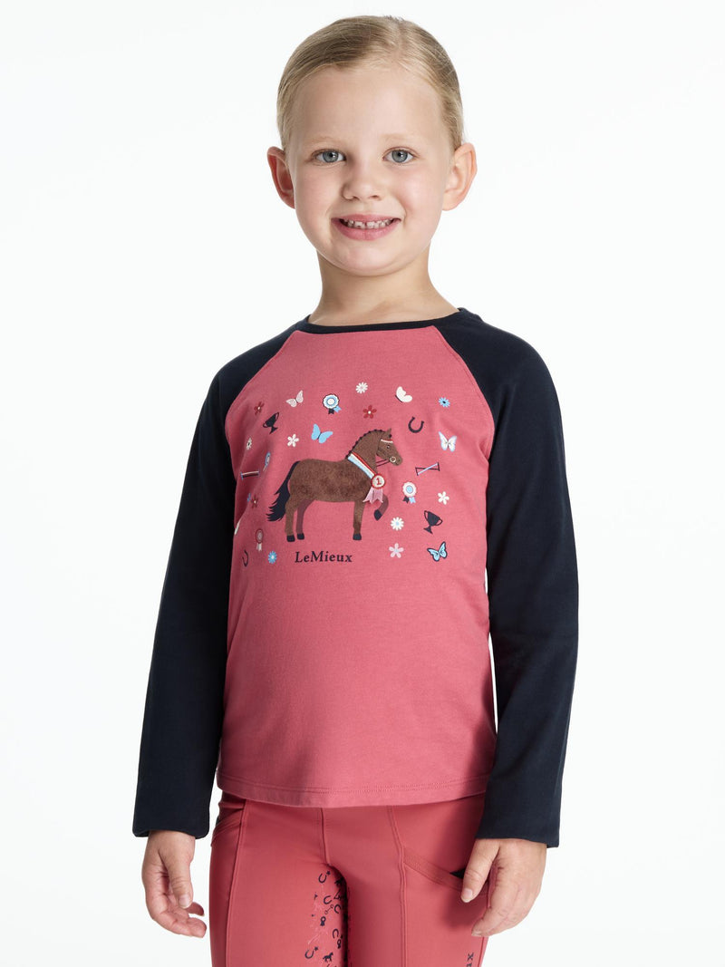 Indlæs billede i Gallery Viewer, AW25 LM Mini Jamie Chancer Long Sleeve Top Cranberry
