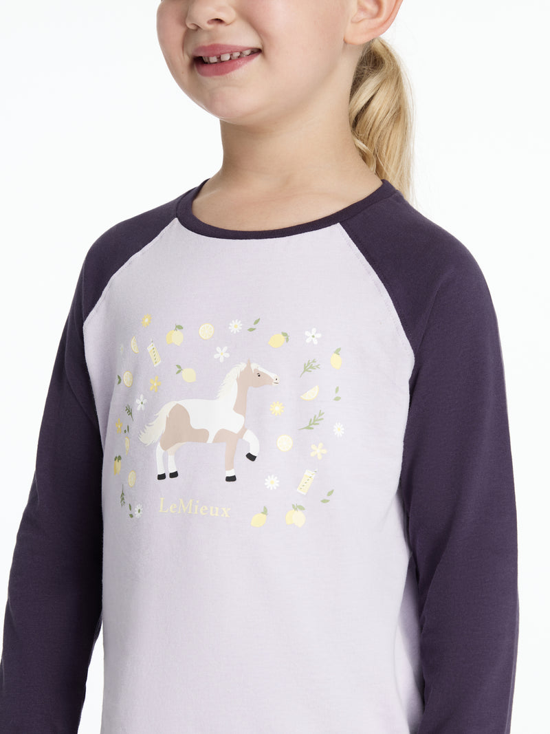Indlæs billede i Gallery Viewer, AW25 LM Mini Jamie Lemon Long Sleeve Top Lilac

