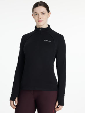 AW25 LM Frances Quarter Zip Fleece Black