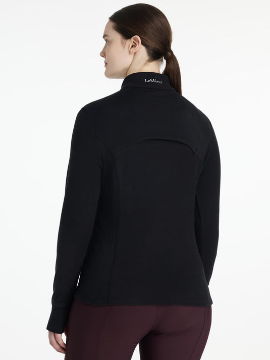 AW25 LM Frances Quarter Zip Fleece Black