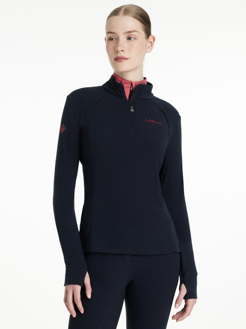 Indlæs billede i Gallery Viewer, AW25 LM Frances Quarter Zip Fleece Navy
