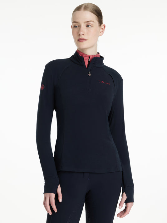 AW25 LM Frances Quarter Zip Fleece Navy