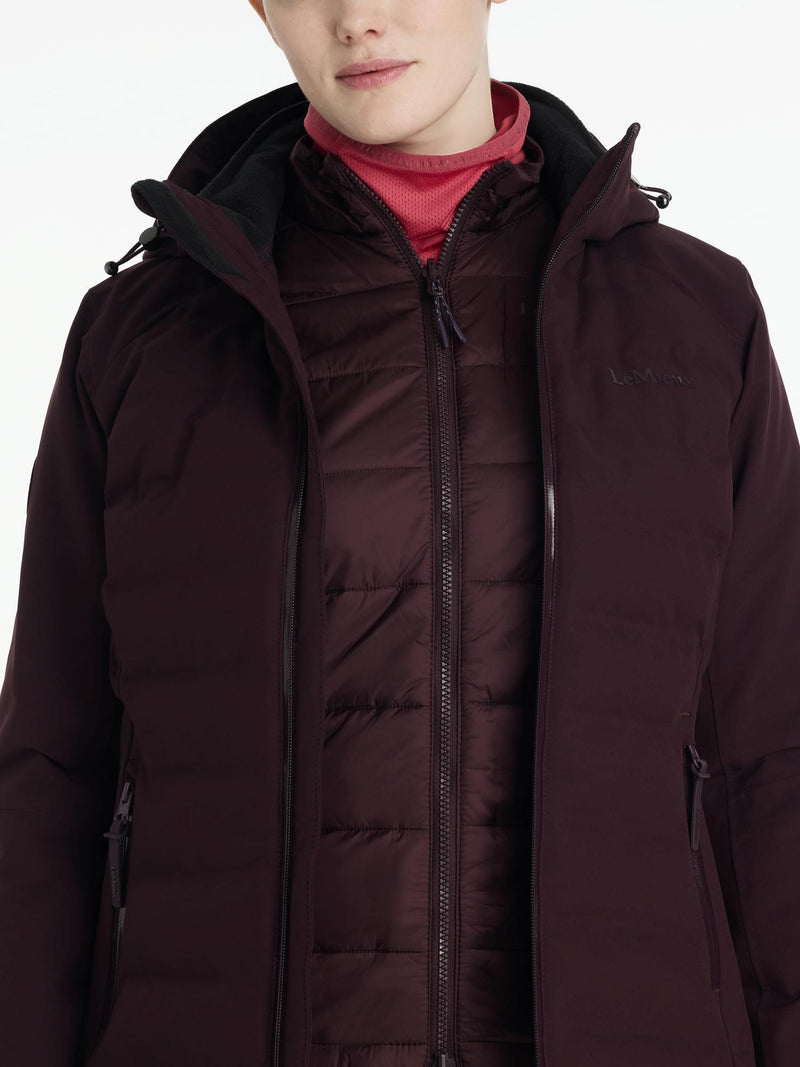 Indlæs billede i Gallery Viewer, Brooke 3 in 1 Waterproof Hybrid Jacket Black
