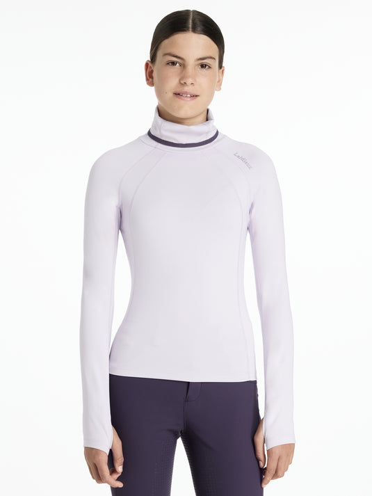 AW25 LM Young Rider Savannah Snood Mesh Base Layer Lilac