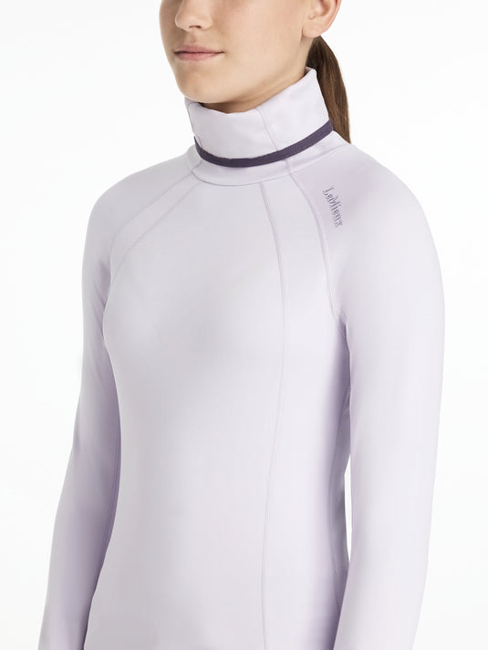 AW25 LM Young Rider Savannah Snood Mesh Base Layer Lilac