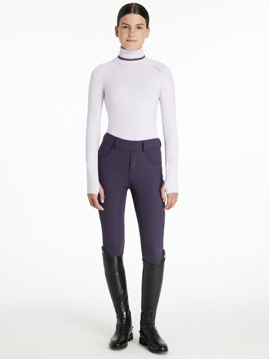 AW25 LM Young Rider Savannah Snood Mesh Base Layer Lilac